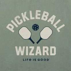 Men's Clothing Life Is Good Pickleball Wizard Tee Men's