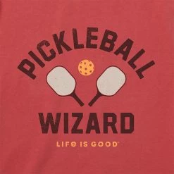 Men's Clothing Life Is Good Pickleball Wizard Tee Men's