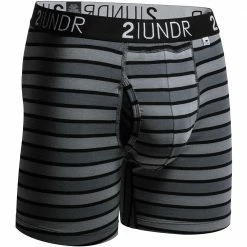 2UNDR Swing Shift 6" Boxer Briefs Stripes