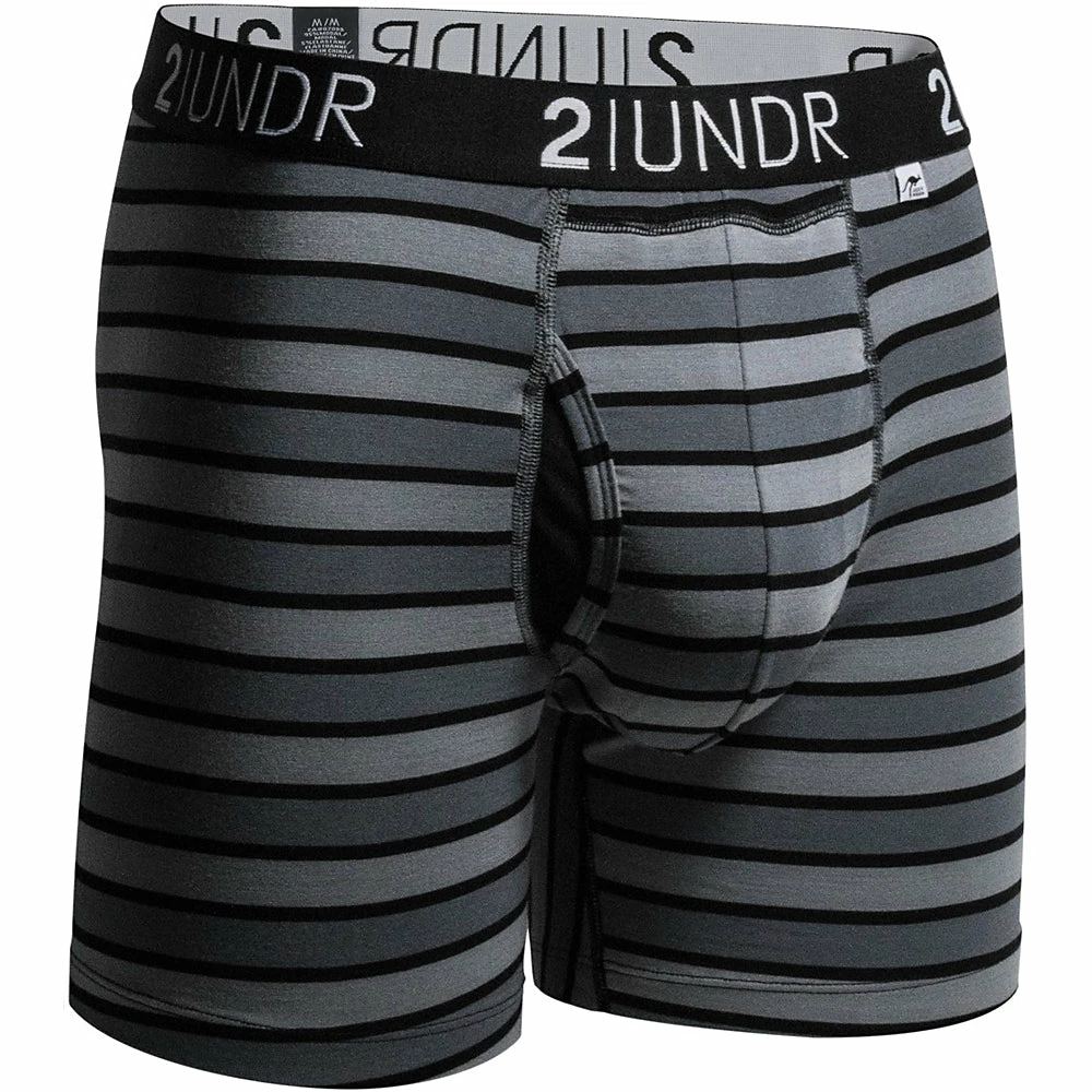 2UNDR Swing Shift 6" Boxer Briefs Stripes 4 2UNDR Swing Shift 6" Boxer Briefs Stripes