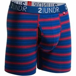 2UNDR Swing Shift 6" Boxer Briefs Stripes 9 2UNDR Swing Shift 6
