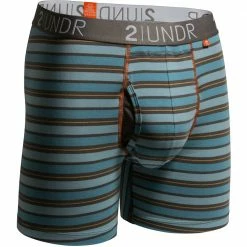 2UNDR Swing Shift 6" Boxer Briefs Stripes 10 2UNDR Swing Shift 6