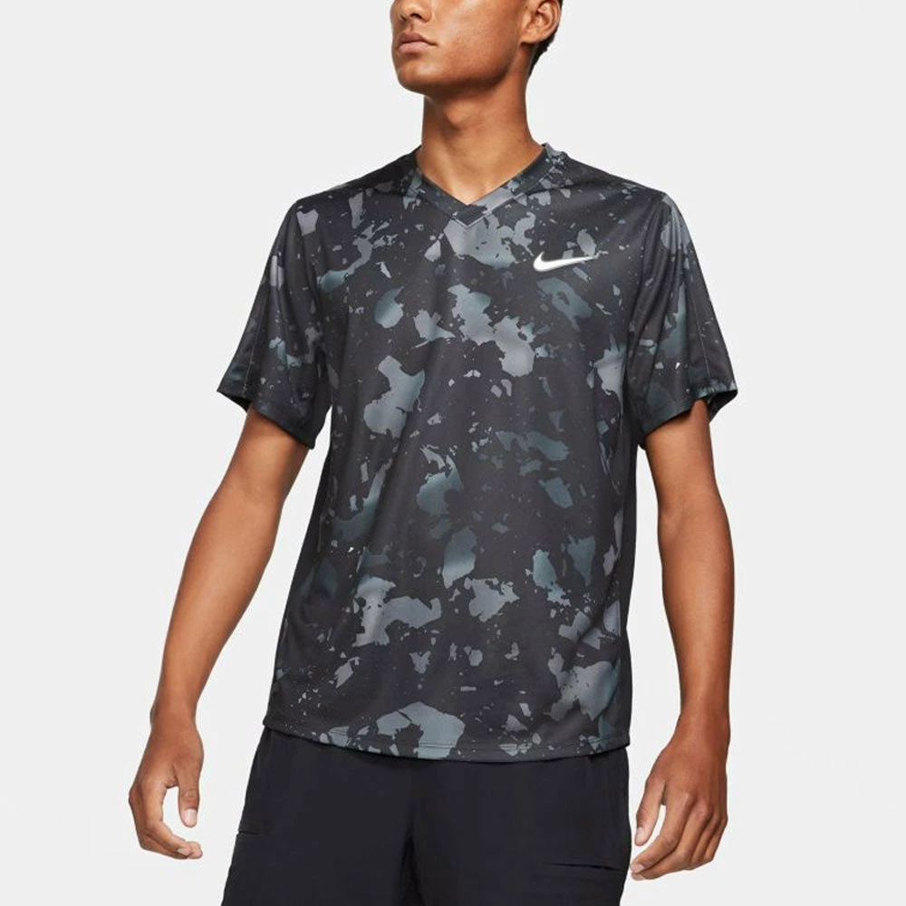 Nike Dri-Fit Victory Printed Crew Spring 2021 Men's Men's Tennis Clothing 3 Nike Dri-Fit Victory Printed Crew Spring 2021 Men's Men's Tennis Clothing
