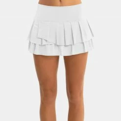 Lucky In Love Wavy Pleat Tier Skirt Women's